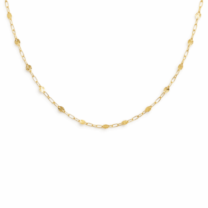 Sunray Disc Necklace YG Plated