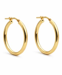 Plain Tube Hoops YG Plated (20mm)