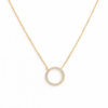 Large Circle of Life Necklace YG Plated