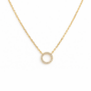 Small Circle of Life Necklace YG Plated