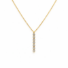 Bezel Bar Necklace YG Plated