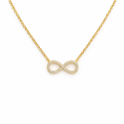 Infinity Necklace YG Plated