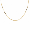 9ct YG Dainty Herringbone Necklace