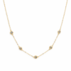 9ct YG Bezel Cubic Necklace