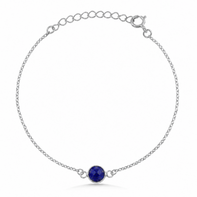 Lapis Lazuli Single Round Bracelet