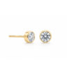 9ct YG CZ Tube Studs (5mm)