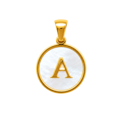 Mother of Pearl Letter A Charm – Carins Jewellery Design