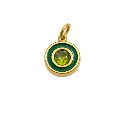 August Round Birthstone Charm – Carins Jewellery Design