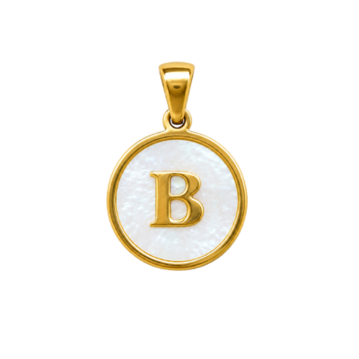 Mother of Pearl Letter B Charm – Carins Jewellery Design
