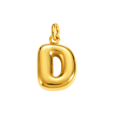Bubble Letter D Charm – Carins Jewellery Design
