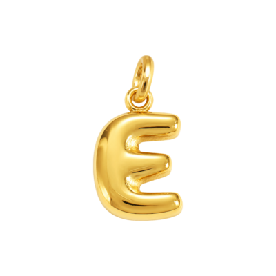 Bubble Letter E Charm – Carins Jewellery Design