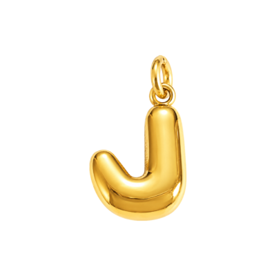 Bubble Letter J Charm – Carins Jewellery Design