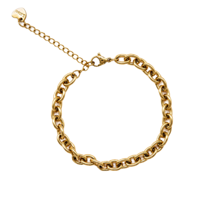 Chunky Oval Belcher Charm Bracelet – Carins Jewellery Design