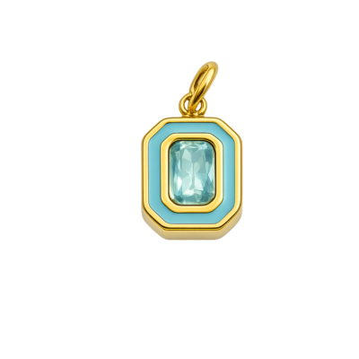 December Square Birthstone Charm – Carins Jewellery Design