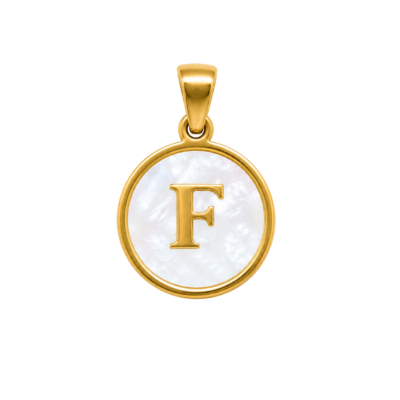 Mother of Pearl Letter F Charm – Carins Jewellery Design