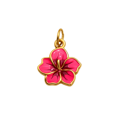 Hibiscus Flower Charm – Carins Jewellery Design