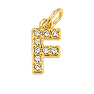 Sparkle Letter F Charm – Carins Jewellery Design
