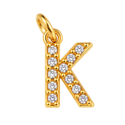 Sparkle Letter K Charm – Carins Jewellery Design