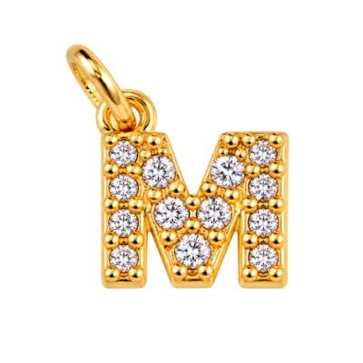 Sparkle Letter M Charm – Carins Jewellery Design
