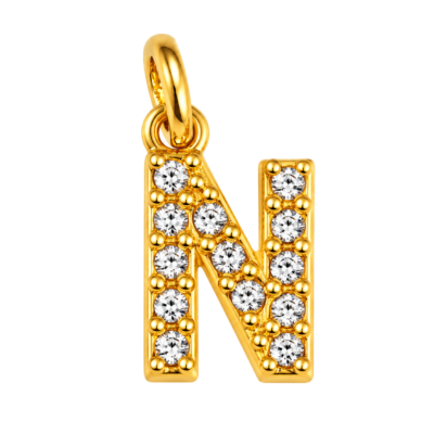 Sparkle Letter N Charm – Carins Jewellery Design