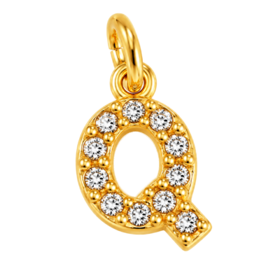 Sparkle Letter Q Charm – Carins Jewellery Design