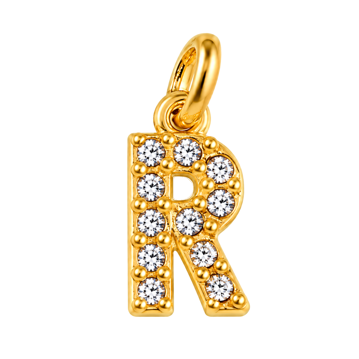 Letter_R_CZ Sparkle Letter R Charm – Carins Jewellery Design