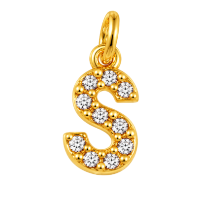 Sparkle Letter S Charm – Carins Jewellery Design