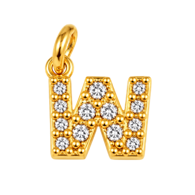 Sparkle Letter W Charm – Carins Jewellery Design