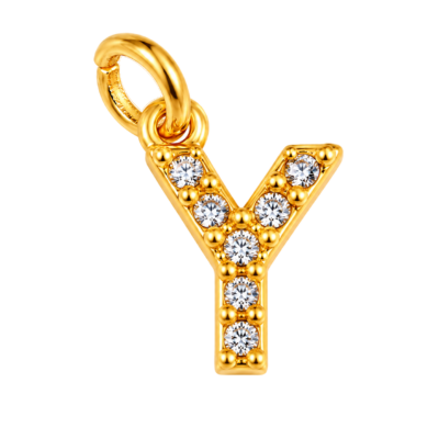 Sparkle Letter Y Charm – Carins Jewellery Design