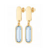 9ct YG Light Blue Topaz Drops