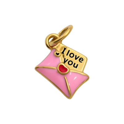 Pink Love Letter Charm – Carins Jewellery Design