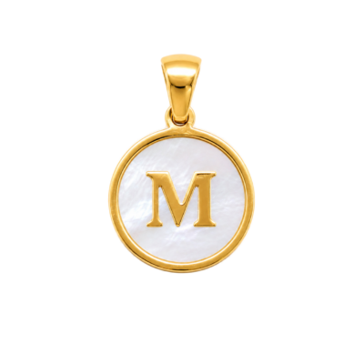 Mother of Pearl Letter M Charm – Carins Jewellery Design