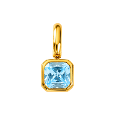 March Bezel Birthstone Charm – Carins Jewellery Design