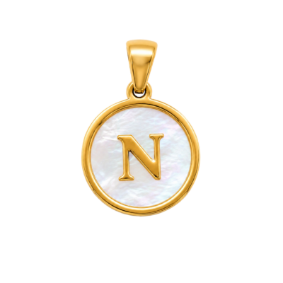 Mother of Pearl Letter N Charm – Carins Jewellery Design