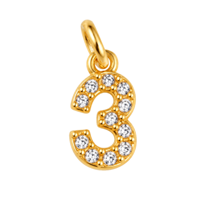Number 3 Charm – Carins Jewellery Design