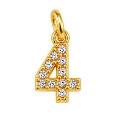 Number 4 Charm – Carins Jewellery Design
