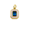 September Square Birthstone Charm – Carins Jewellery Design