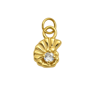 Nautilus Shell Charm with Stone – Carins Jewellery Design