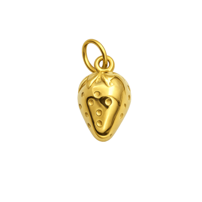 Gold Strawberry Charm – Carins Jewellery Design