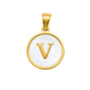 Mother of Pearl Letter V Charm – Carins Jewellery Design