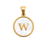 Mother of Pearl Letter W Charm – Carins Jewellery Design