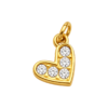 White Rhinestone Heart Charm – Carins Jewellery Design