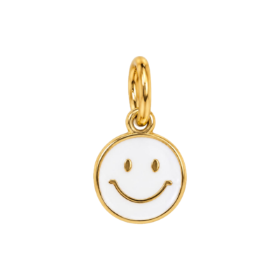 White Smiley Face Charm – Carins Jewellery Design