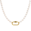 Pearl Necklace with Carabiner Clasp – Carins Jewellery Design