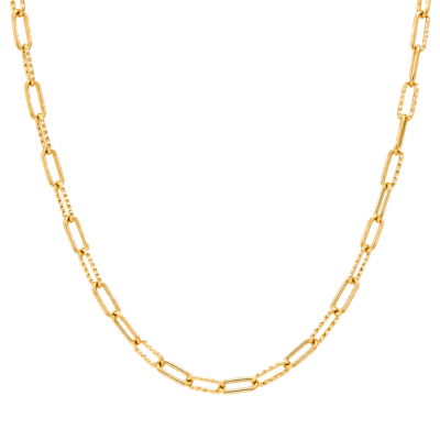 Textured Paperclip Chain Necklace – Carins Jewellery Design