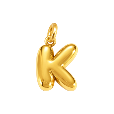 Bubble Letter K Charm – Carins Jewellery Design