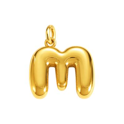 Bubble Letter M Charm – Carins Jewellery Design