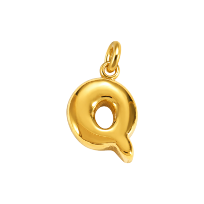 Bubble Letter Q Charm – Carins Jewellery Design