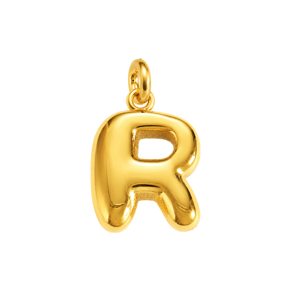 Bubble_R-square Bubble Letter R Charm – Carins Jewellery Design