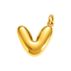 Bubble Letter V Charm – Carins Jewellery Design